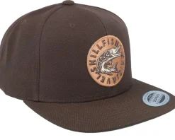 Cirkel Grisjävel Classic Dark Brown Snapback - Skillfish