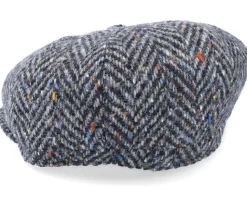 City Sport Sixpence Black/Grey Flat Cap - City Sport