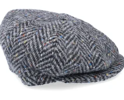 City Sport Sixpence Black/Grey Flat Cap - City Sport