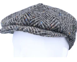 City Sport Sixpence Black/Grey Flat Cap - City Sport