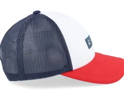 Clarified Foam Hat White/Navy/Red Trucker - Alpinestars