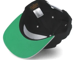Classic Black/Silver Snapback - Yupoong