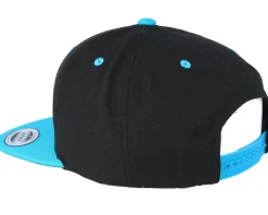 Classic Black/Teal Snapback - Yupoong