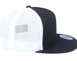 Classic Black/White A-Frame Trucker Snapback - Yupoong