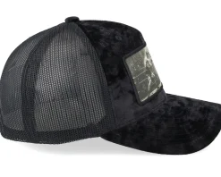 Classic Boxing Match Velvet Black A-Frame Trucker - Calza Pennello