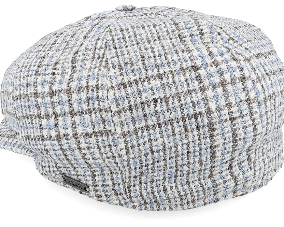 Classic Cap Light Blue Newsboy Flat Cap - Wigéns