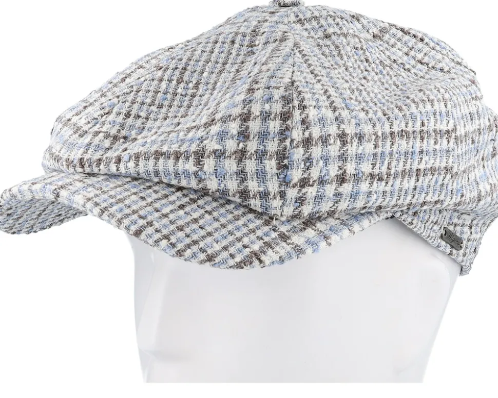 Classic Cap Light Blue Newsboy Flat Cap - Wigéns