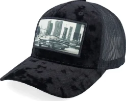Classic Car & City Landscape Patch Velvet Black - Iconic