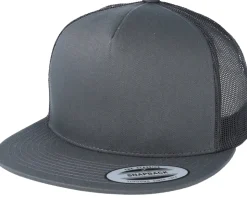 Classic Charcoal A-Frame Snapback Trucker - Yupoong