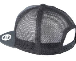 Classic Charcoal A-Frame Snapback Trucker - Yupoong