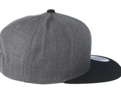 Classic Charcoal/Black Snapback - Yupoong