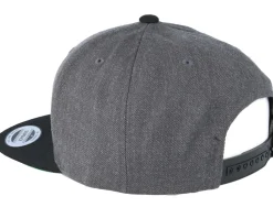 Classic Charcoal/Black Snapback - Yupoong