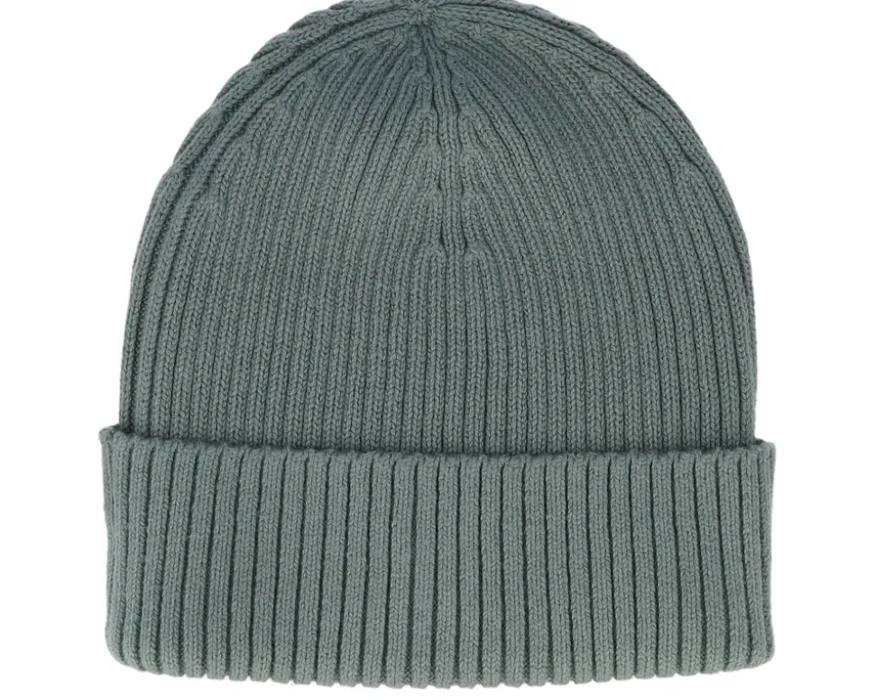 Classic Cotton Rib Beanie Dark Forest Cuff - Calvin Klein