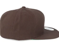 Classic Dark Brown Snapback - Yupoong