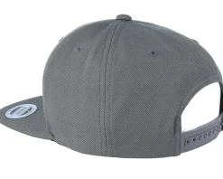 Classic Dark Grey Snapback - Yupoong