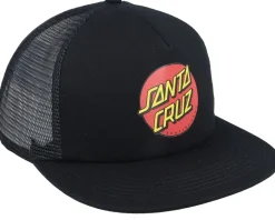 Classic Dot Black/Black Trucker - Santa Cruz