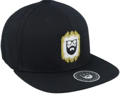 Classic Gold Frame Black Fitted - Bearded Man