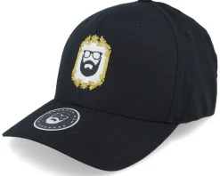 Classic Gold Frame Black Flexfit - Bearded Man