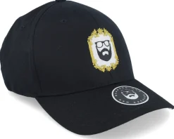 Classic Gold Frame Black Flexfit - Bearded Man