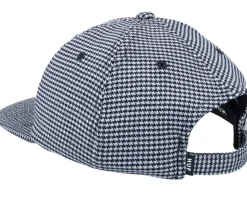 Classic H Houndstooth 6 Panel Black Strapback - HUF