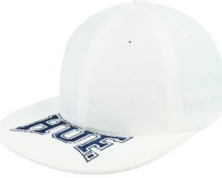 Classic H Pin Wheel 6 Panel Hat White Strapback - HUF