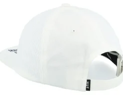 Classic H Pin Wheel 6 Panel Hat White Strapback - HUF
