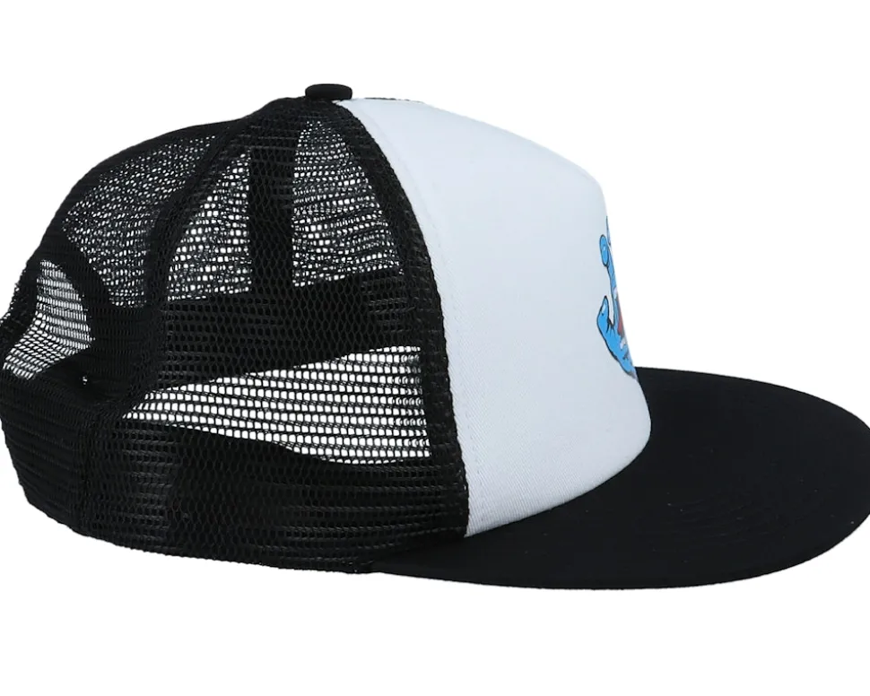 Classic Hand Mesh White/Black Trucker - Santa Cruz