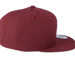 Classic Maroon Snapback - Yupoong