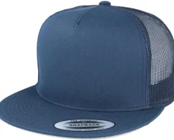 Classic Navy A-Frame Trucker Snapback - Yupoong