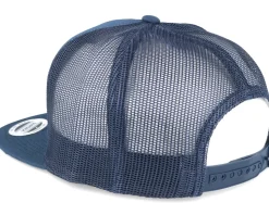 Classic Navy A-Frame Trucker Snapback - Yupoong