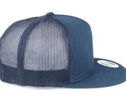 Classic Navy A-Frame Trucker Snapback - Yupoong