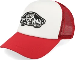 Classic Patch Curved Bill Racing White/Red Trucker - Vans