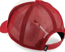 Classic Patch Curved Bill Racing White/Red Trucker - Vans