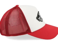 Classic Patch Curved Bill Racing White/Red Trucker - Vans