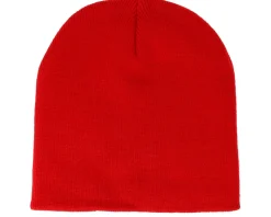 Classic Red Traditional Blank Beanie - Beechfield
