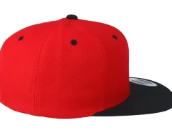 Classic Red/Black Snapback - Yupoong
