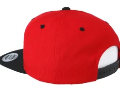 Classic Red/Black Snapback - Yupoong