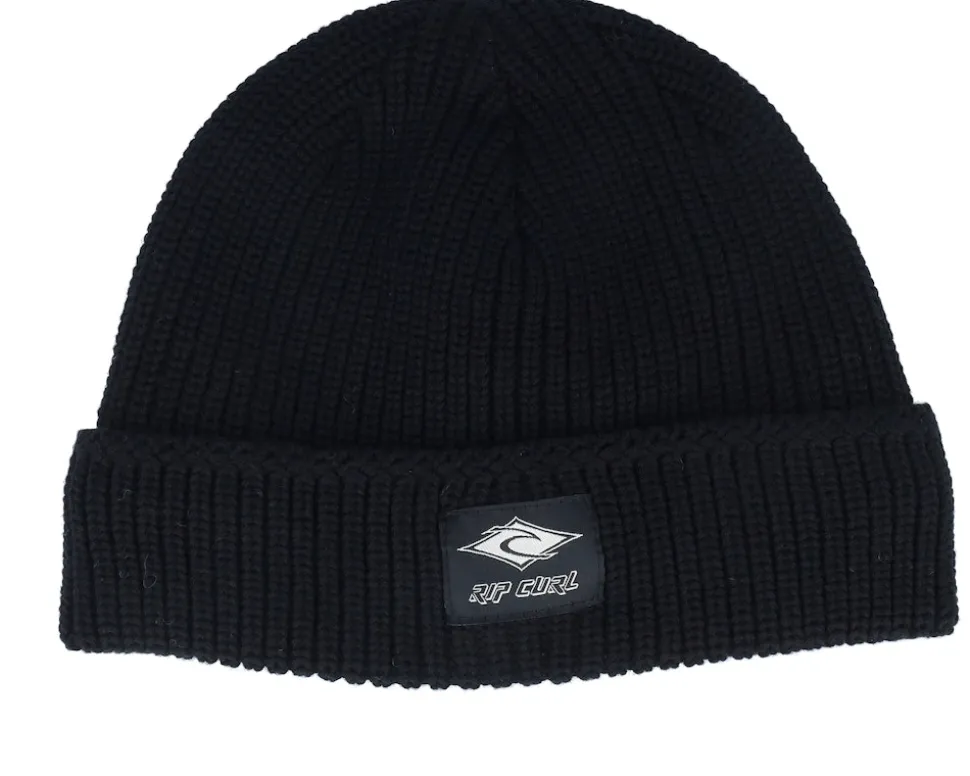 Classic Surf Lined Reg Beanie Black Cuff - Rip Curl