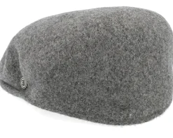 Classic Wool Charcoal Flat Cap - Jaxon & James