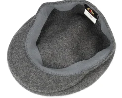 Classic Wool Charcoal Flat Cap - Jaxon & James