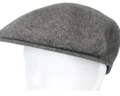 Classic Wool Charcoal Flat Cap - Jaxon & James