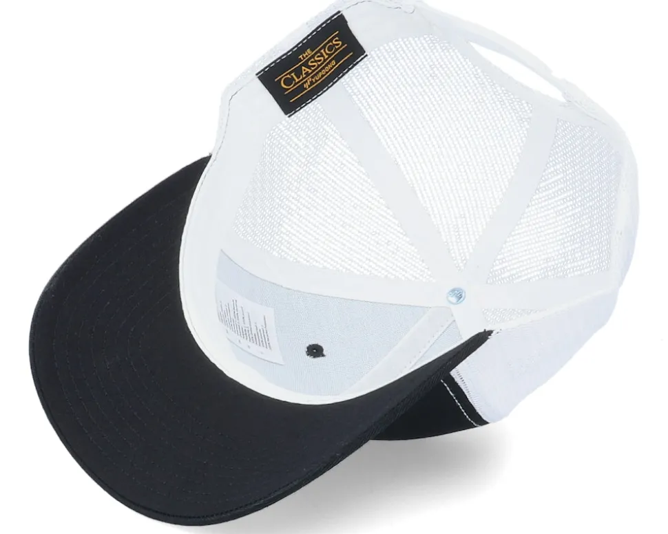 Classics Recycled Mesh Black/White Trucker - Yupoong
