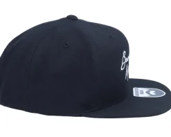 Clean Script Black Snapback