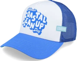 Cleanupday White/Blue Coastal Trucker - Coastal