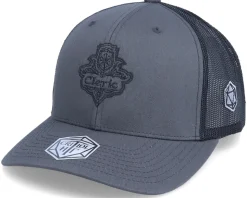 Cleric Class Emblem Charcoal/Black Trucker - Critiql Hit