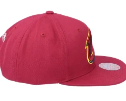 Cleveland Cavaliers Team Ground 2.0 Maroon Snapback - Mitchell & Ness