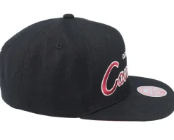 Cleveland Cavaliers Team Script 2.0 Black Snapback - Mitchell & Ness
