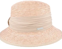 Cloche In Straw Braid Sand Straw Hat - Seeberger