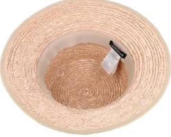 Cloche In Straw Braid Sand Straw Hat - Seeberger