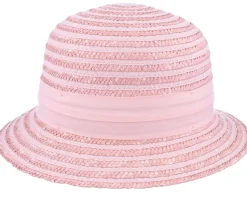 Cloche In Straw Braid Rose Bucket - Seeberger